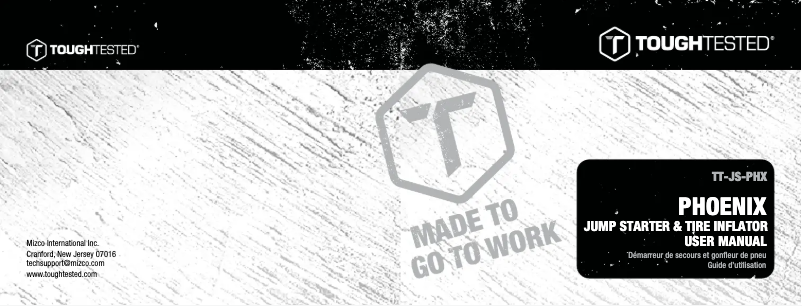 Page 1 de la notice Manuel utilisateur ToughTested Phoenix TT-JS-PHX
