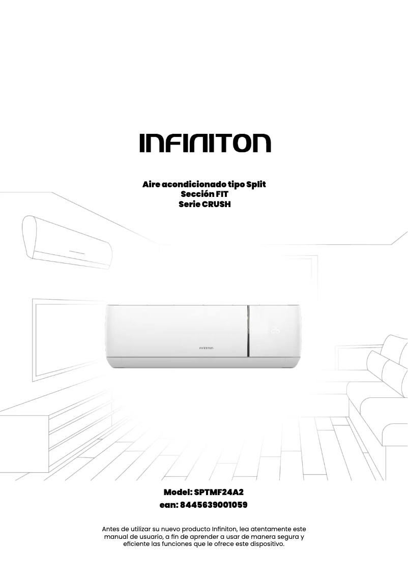 Page n°1 - Manuel utilisateur Infiniton SPLIT-6226JM
