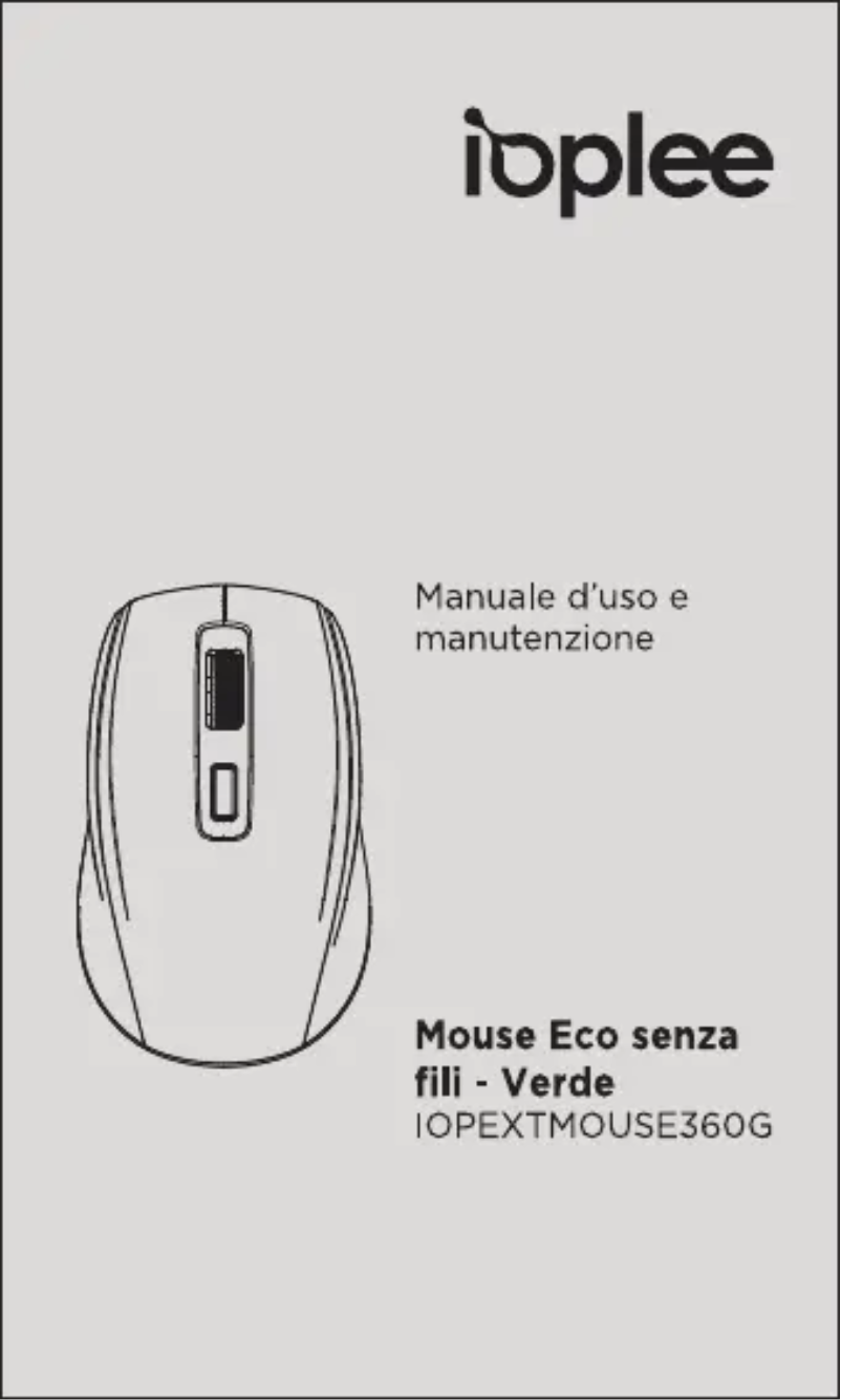 Page n°1 - Manuel utilisateur IOPLEE IOPEXT360G