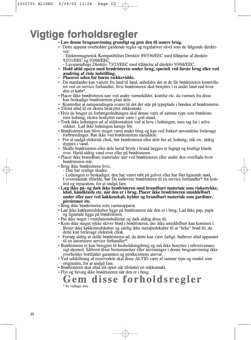 Página 1 del manual Manual de usuario Tefal Aliseo 5310