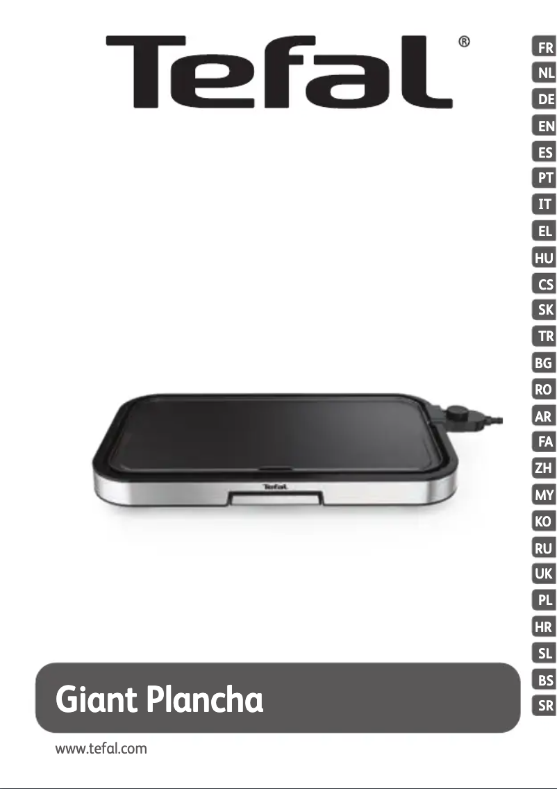 Page 1 de la notice Manuel utilisateur Tefal Giant Plancha CB631D