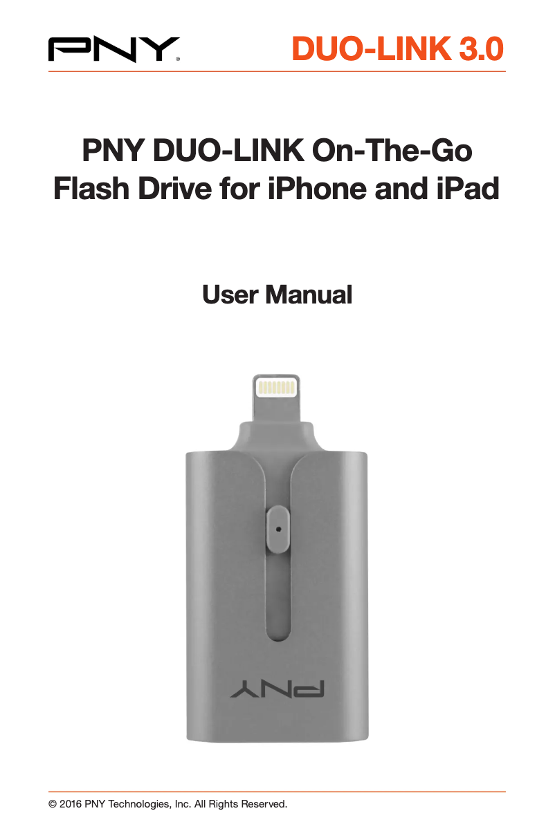 Página 1 del manual Manual de usuario PNY DUO-LINK 3.0