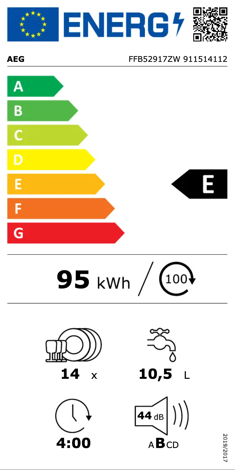 Image de la première page du manuel de l'appareil FFB52917ZW