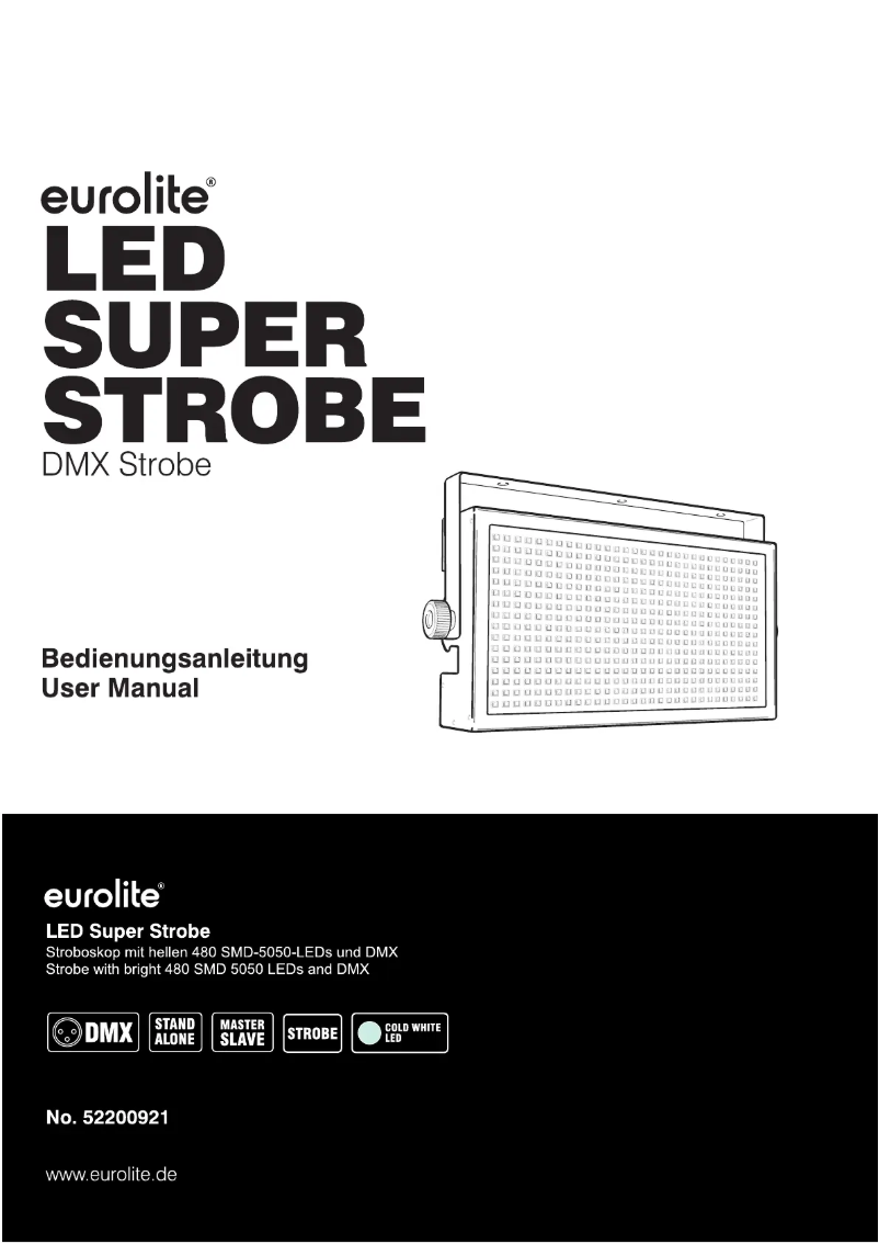 Page n°1 - Manuel utilisateur Eurolite LED Super Strobe
