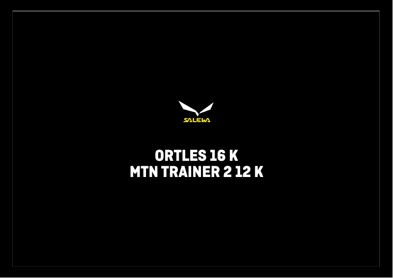 Image de la première page du manuel de l'appareil Mountain Trainer 2 12 K