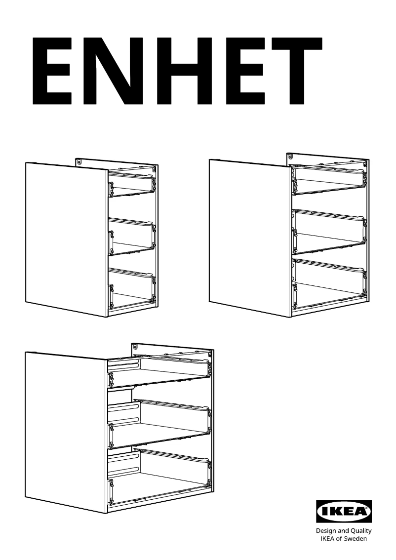 Imagen de la primera página del manual del dispositivo ENHET 704.405.76