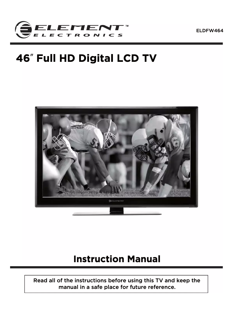 Page 1 de la notice Manuel utilisateur Element ELDFW464