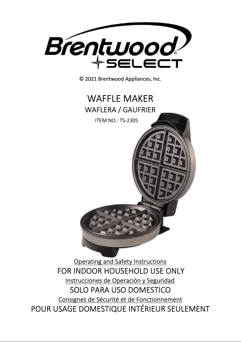 Página 1 del manual Manual de usuario Brentwood TS-230S