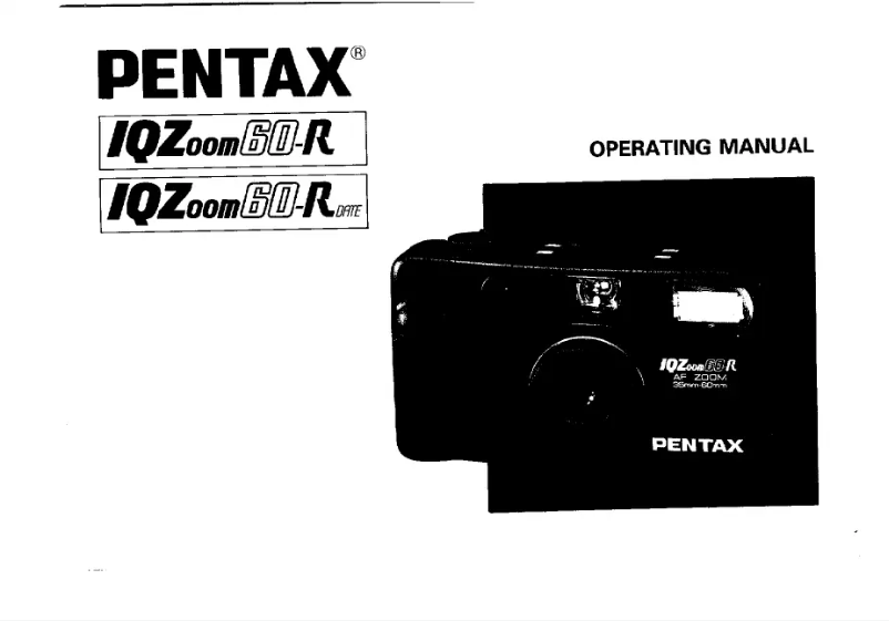 Página 1 del manual Manual de usuario Pentax IQZoom 60-R