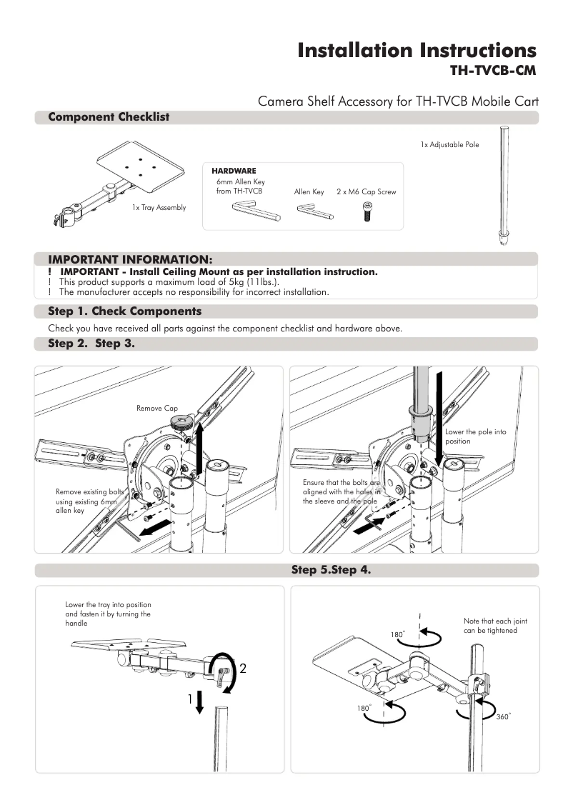 Page n°1 - Manuel utilisateur Atdec TH-TVCB-CM