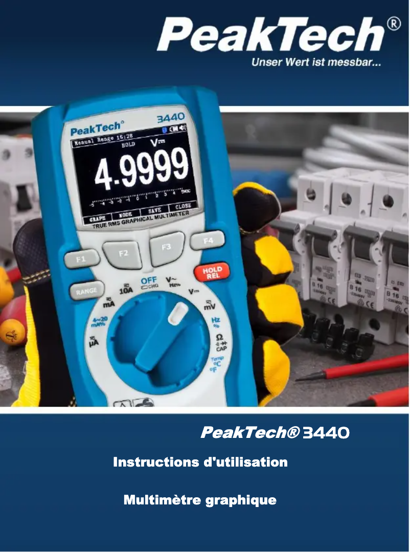 Page n°1 - Manuel utilisateur PeakTech 3440