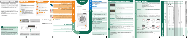 Image de la première page du manuel de l'appareil WS12X261BY