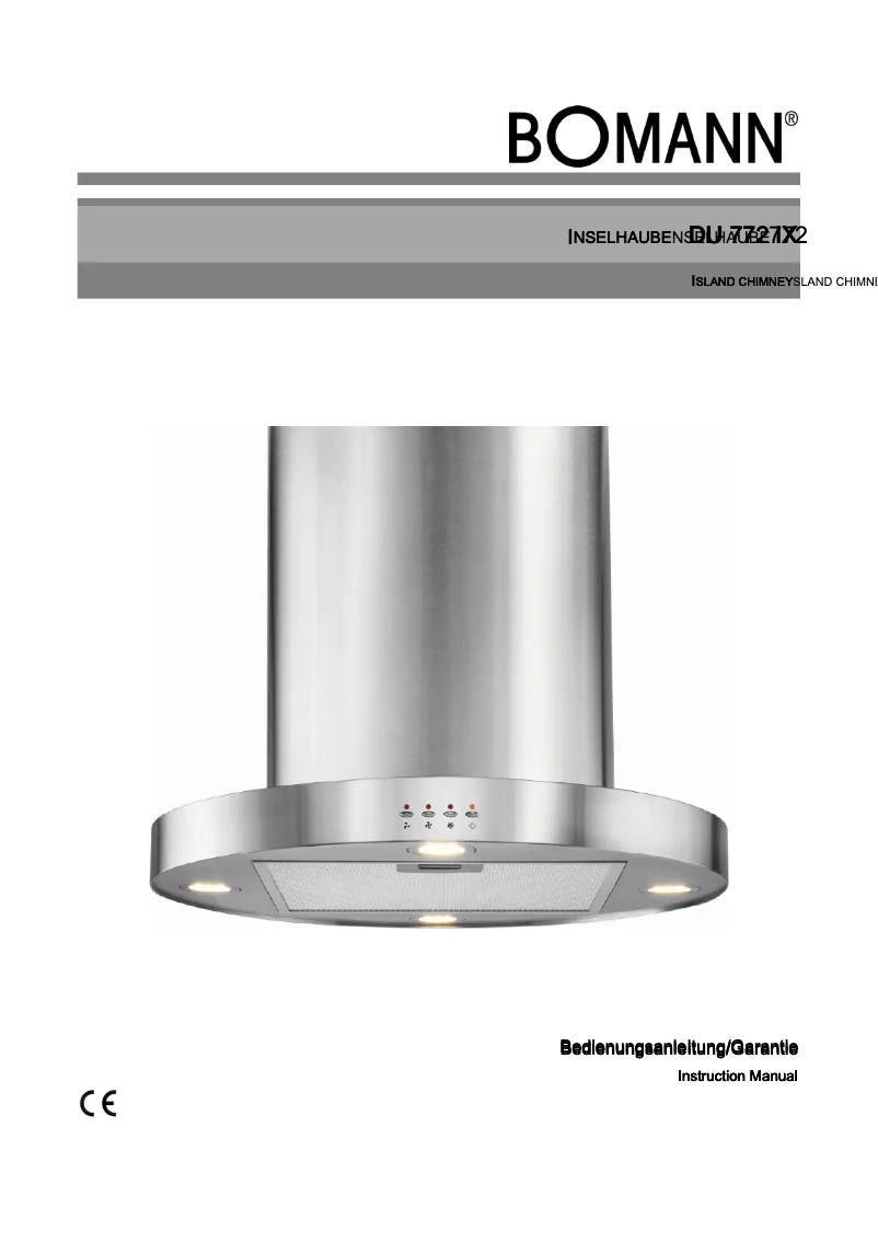 Page 1 de la notice Manuel utilisateur Bomann E DU 772 IX