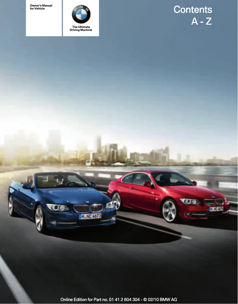 Page 1 de la notice Manuel utilisateur BMW 335i xDrive (2010)