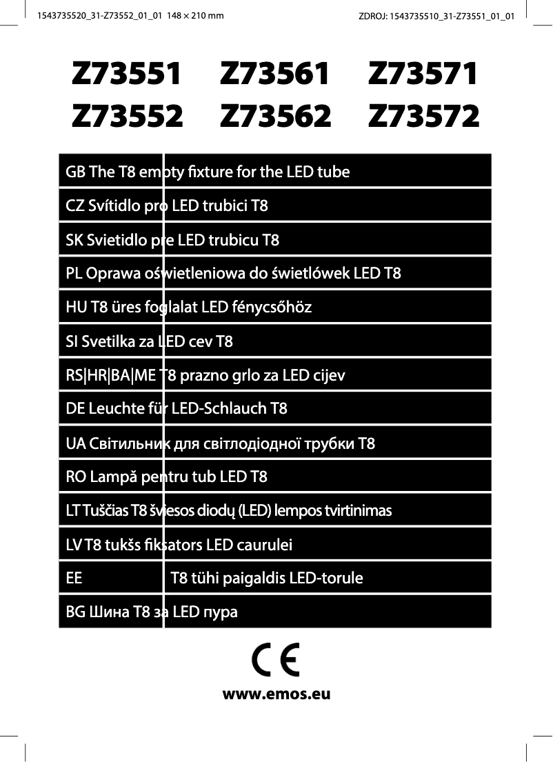 Page n°1 - Manuel utilisateur Emos Z73552