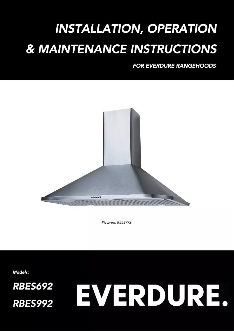 Página 1 del manual Manual de usuario Everdure RBES692