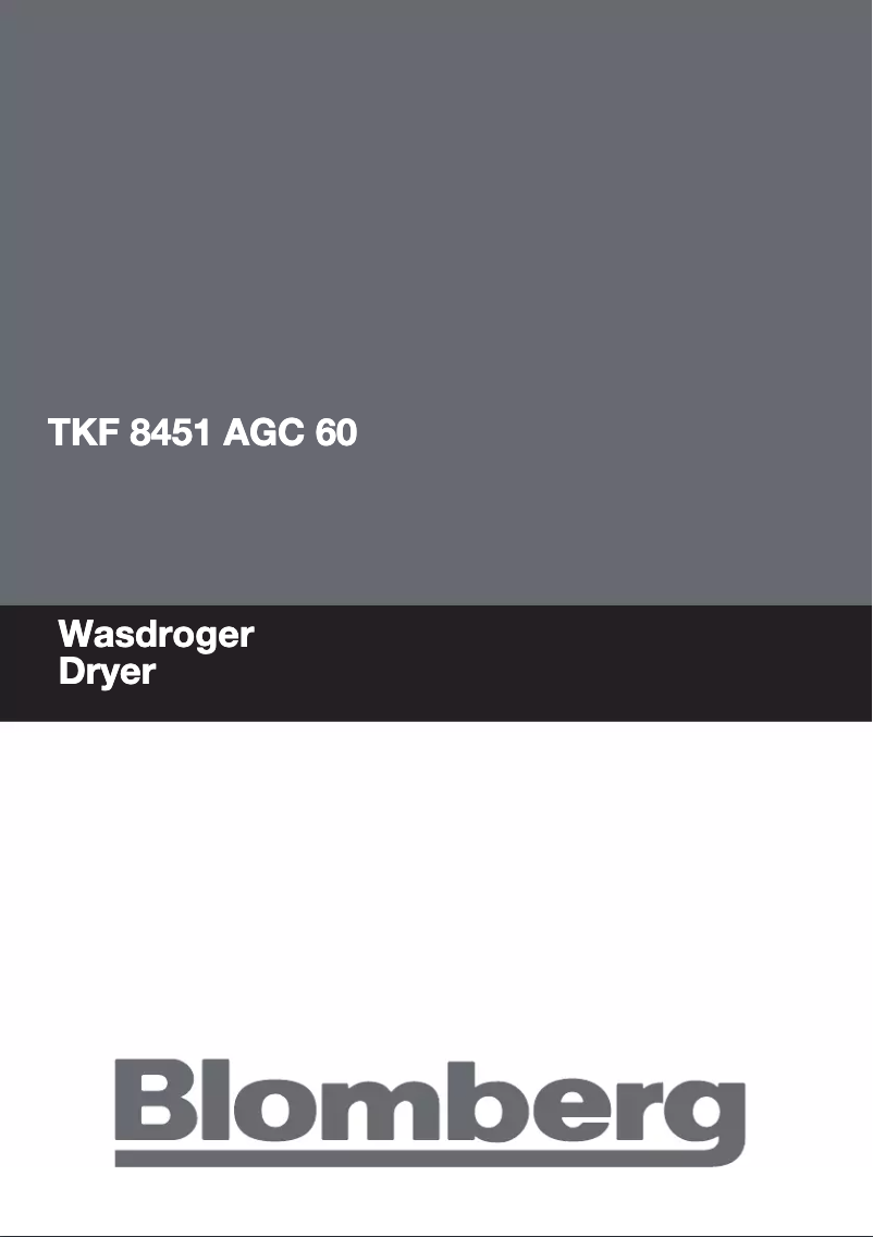 Page n°1 - Manuel utilisateur Blomberg TKF 8451 A 30