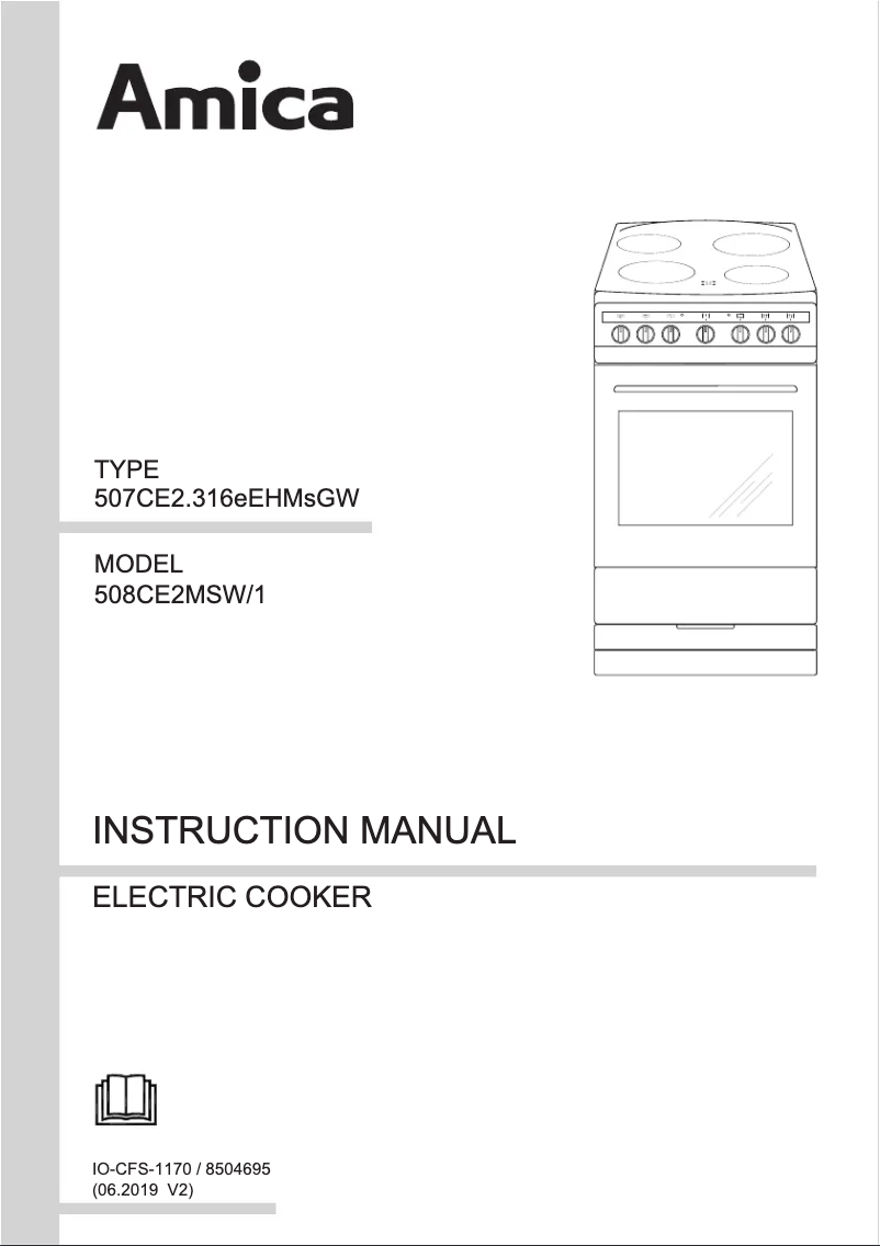 Page 1 de la notice Mode d'emploi Amica 508CE2MS(W)