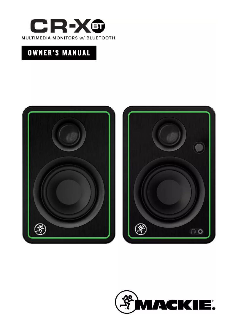 Page 1 de la notice Manuel utilisateur Mackie CR4-XBT