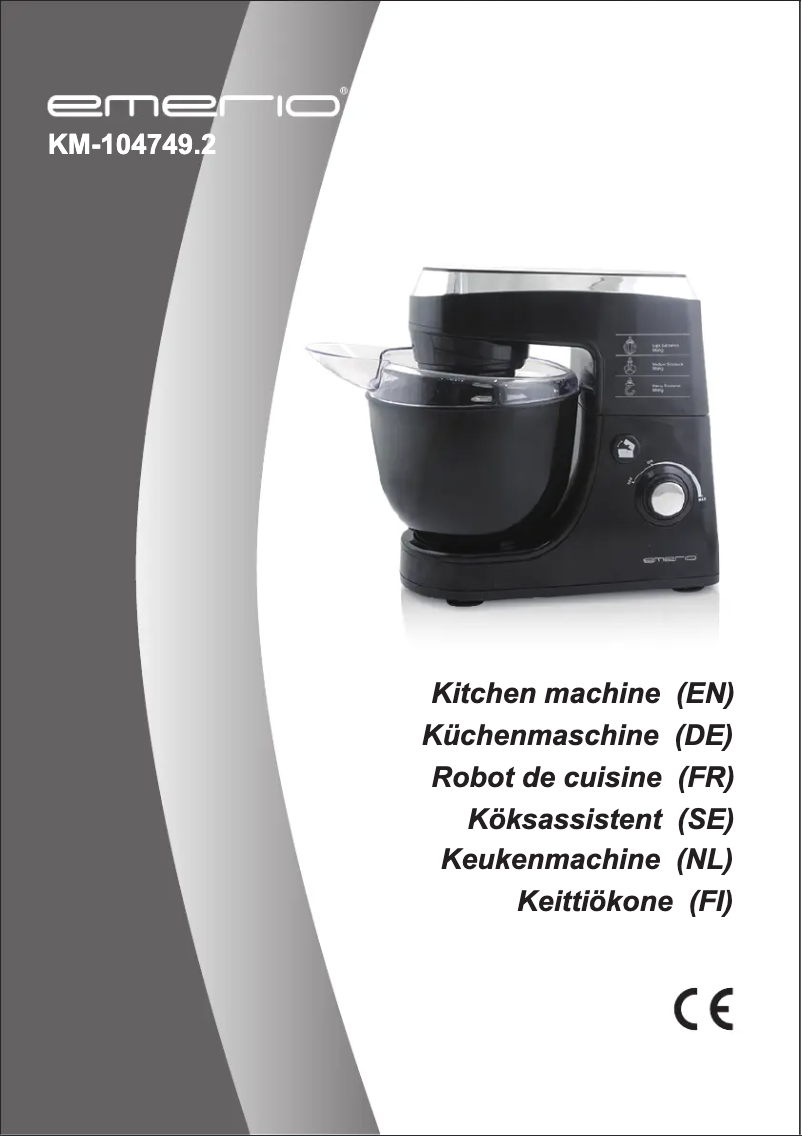 Image de la première page du manuel de l'appareil KM-104749.2