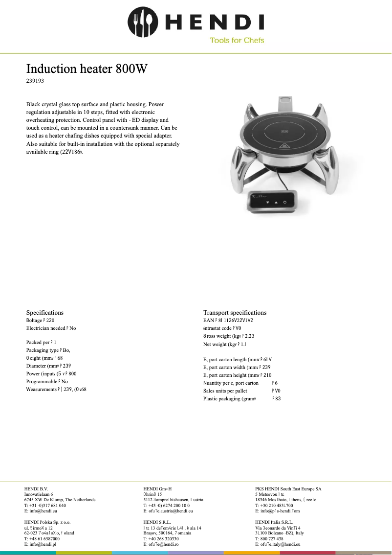 Image de la première page du manuel de l'appareil 239193