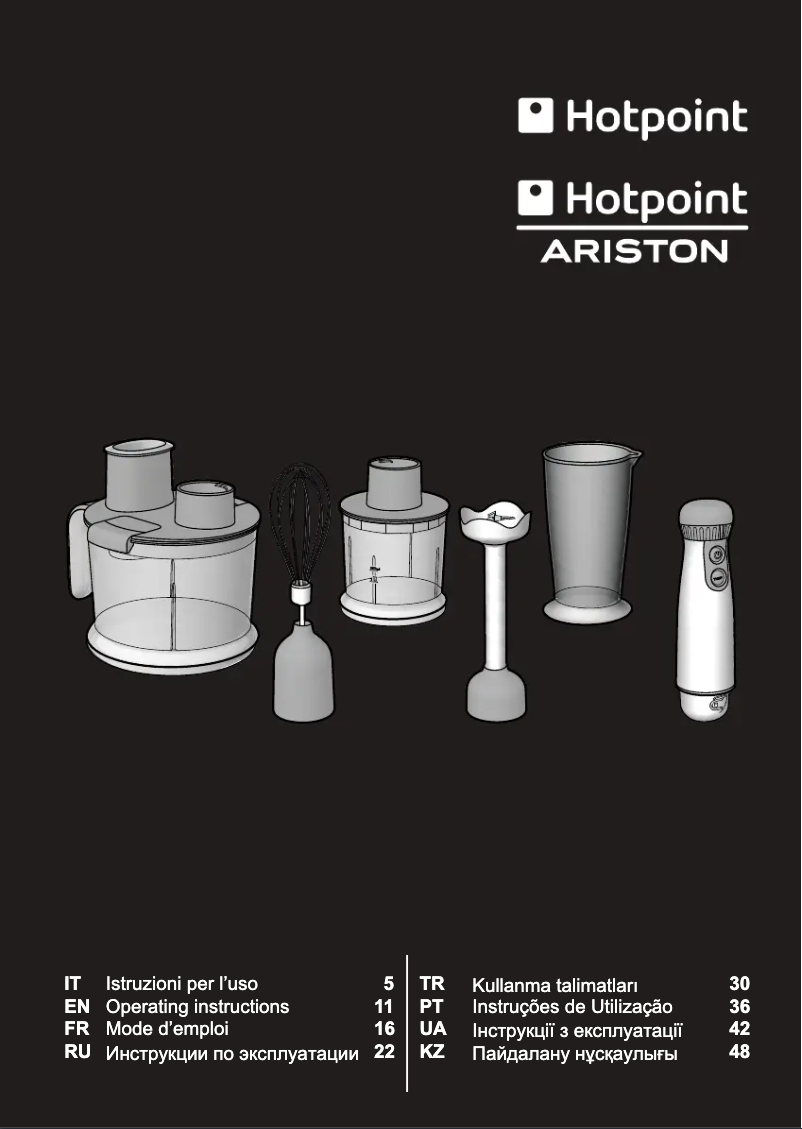 Page 1 de la notice Manuel utilisateur Hotpoint HB0703AX0