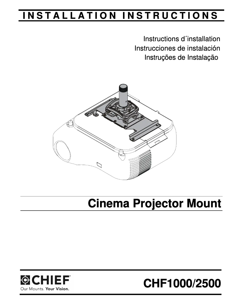Imagen de la primera página del manual del dispositivo CHF2500