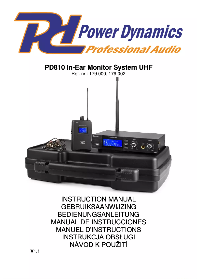 Page 1 de la notice Manuel utilisateur Power Dynamics WS40A