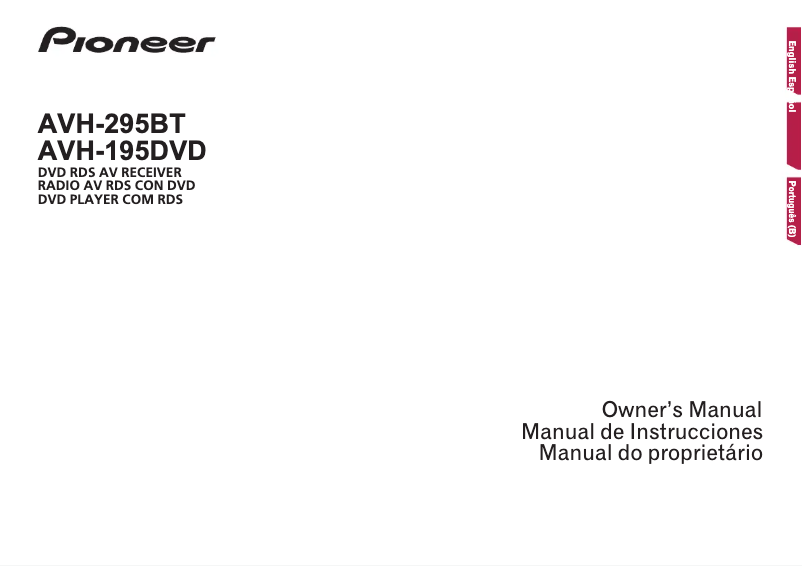 Page 1 de la notice Manuel utilisateur Pioneer AVH-295BT