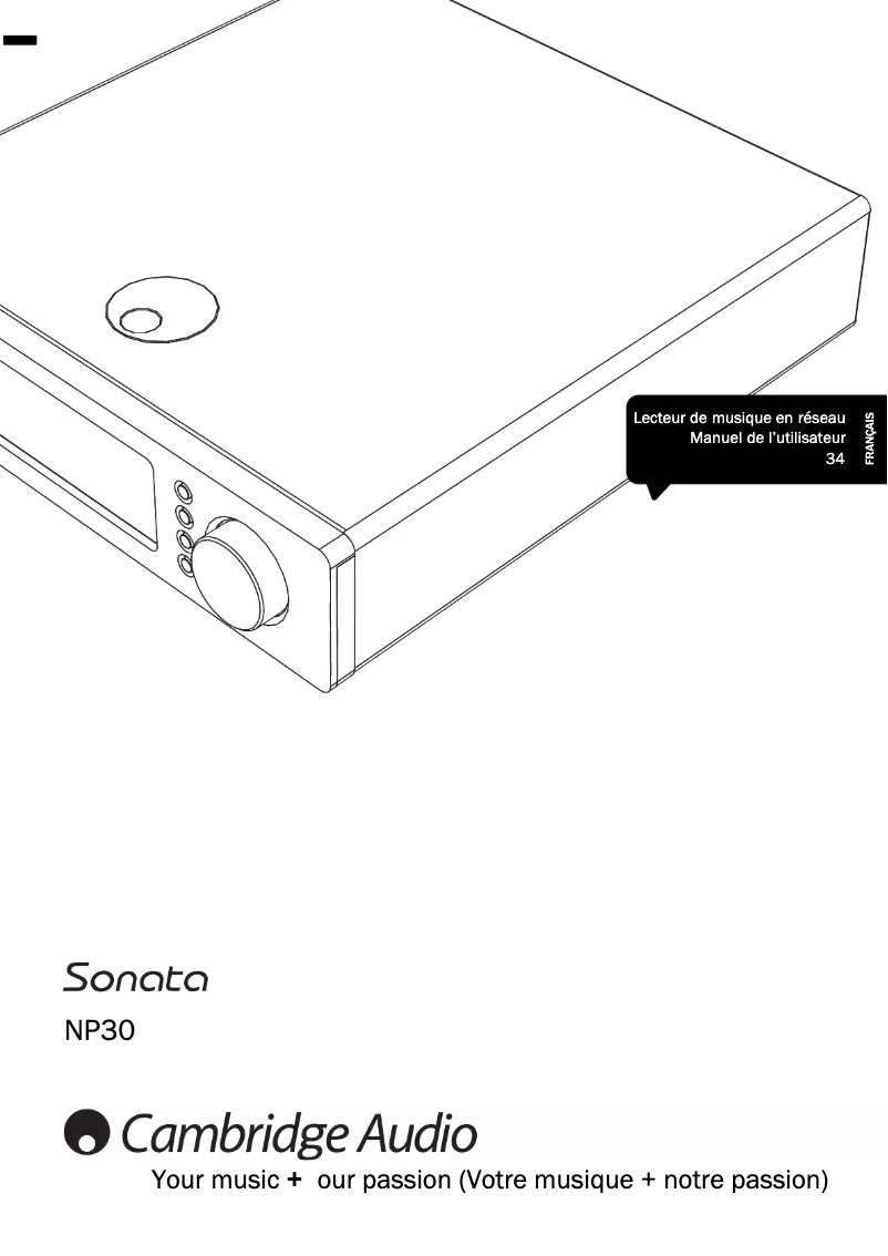 Page n°1 - Manuel utilisateur Cambridge Sonata NP30