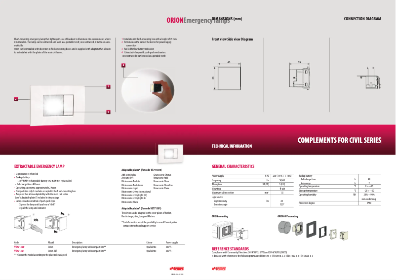 Image de la première page du manuel de l'appareil Orion