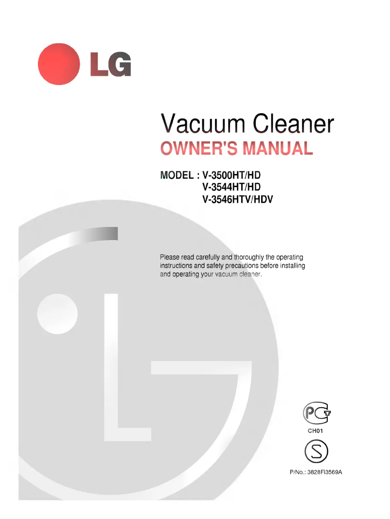 Page 1 de la notice Manuel utilisateur LG V-3500HT