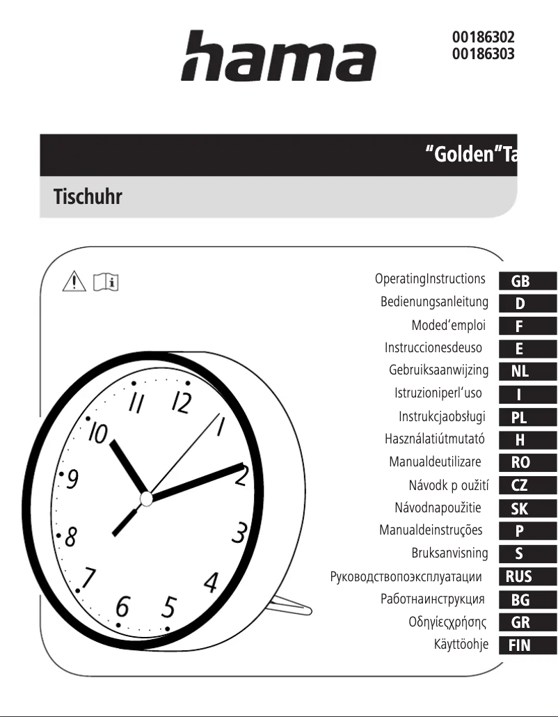 Page n°1 - Manuel utilisateur Hama Golden