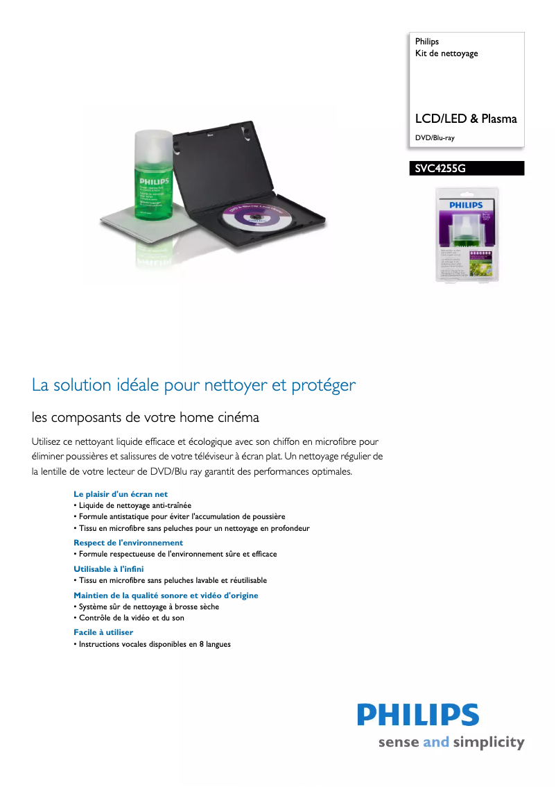 Image de la première page du manuel de l'appareil SVC4255G