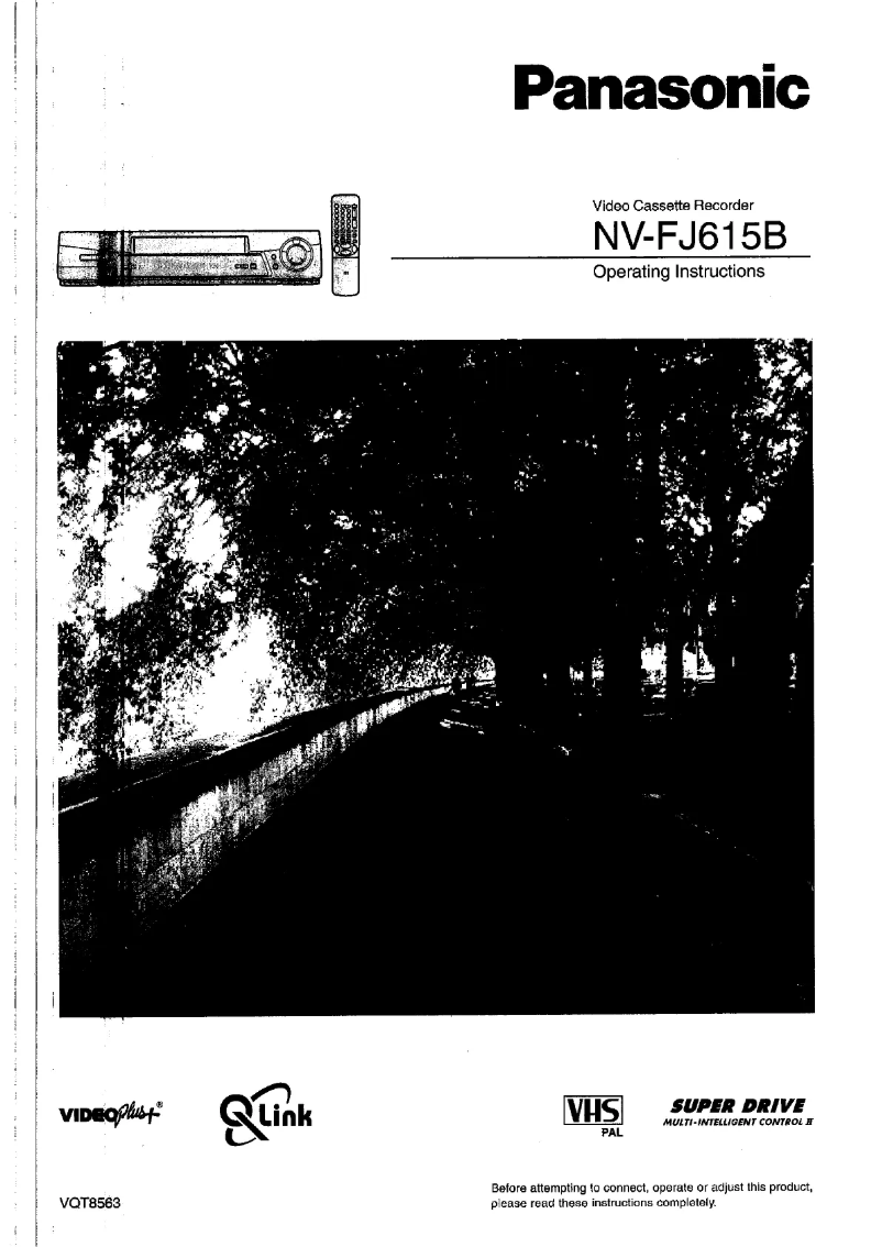 Page n°1 - Manuel utilisateur Panasonic NV-FJ615B