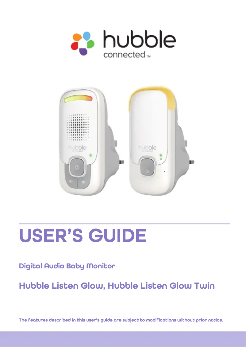 Image de la première page du manuel de l'appareil Listen Glow