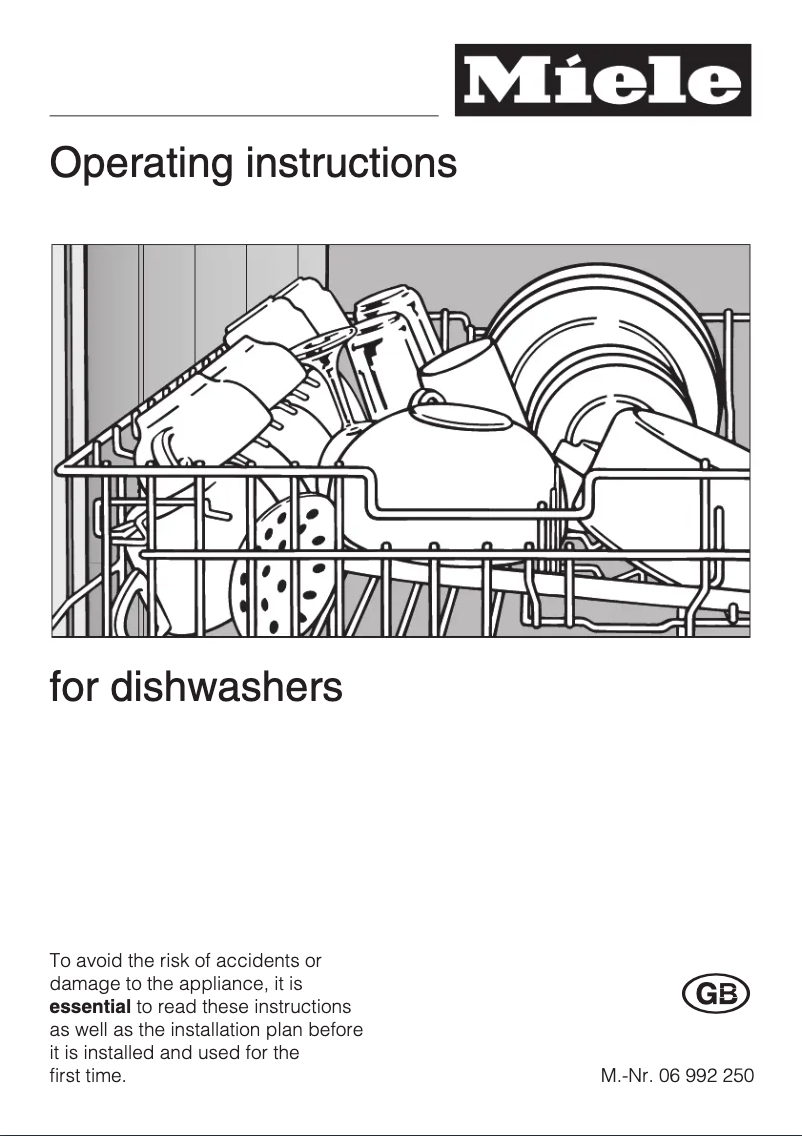 Page 1 de la notice Manuel utilisateur Miele G 2582 SCVI