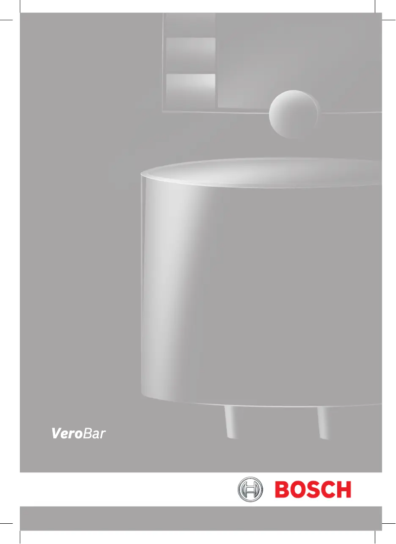 Page 1 de la notice Manuel utilisateur Bosch VeroBar 600 TES70621RW