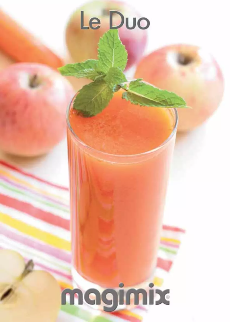 Page 1 de la notice Manuel utilisateur Magimix Duo XL