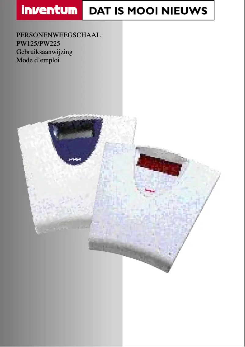 Image de la première page du manuel de l'appareil PW225