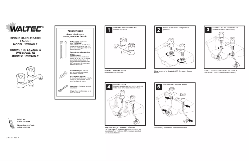 Página 1 del manual Manual de usuario Waltec 23W101LF