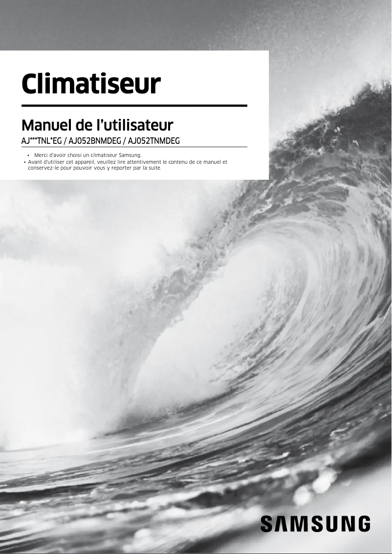 Image de la première page du manuel de l'appareil AJ035TNLPEG