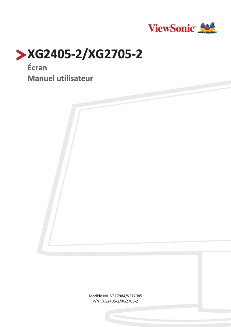Image de la première page du manuel de l'appareil XG2405-2
