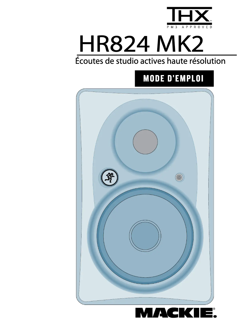 Page 1 de la notice Manuel utilisateur Mackie HR824mk2