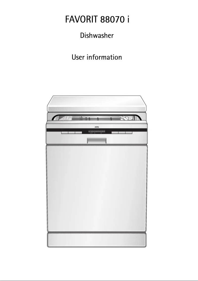 Image de la première page du manuel de l'appareil F 88070 IM