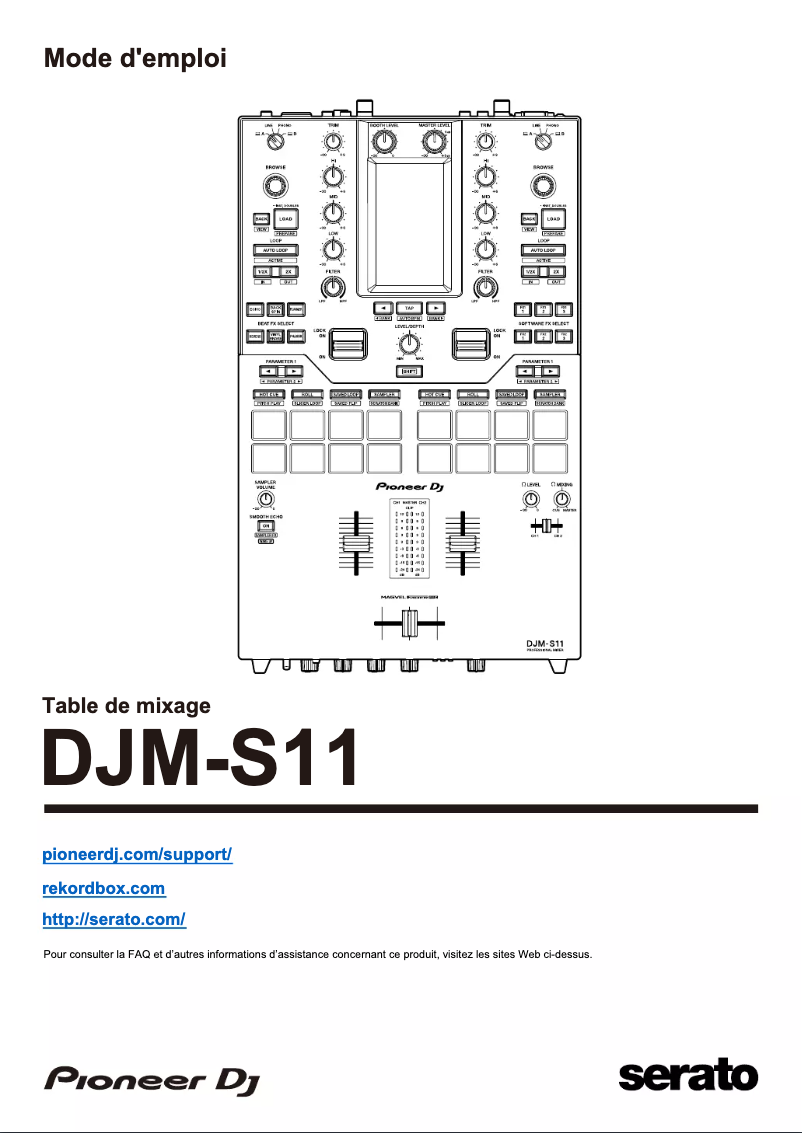 Página 1 del manual Guía de inicio rápido Pioneer DJM-S11