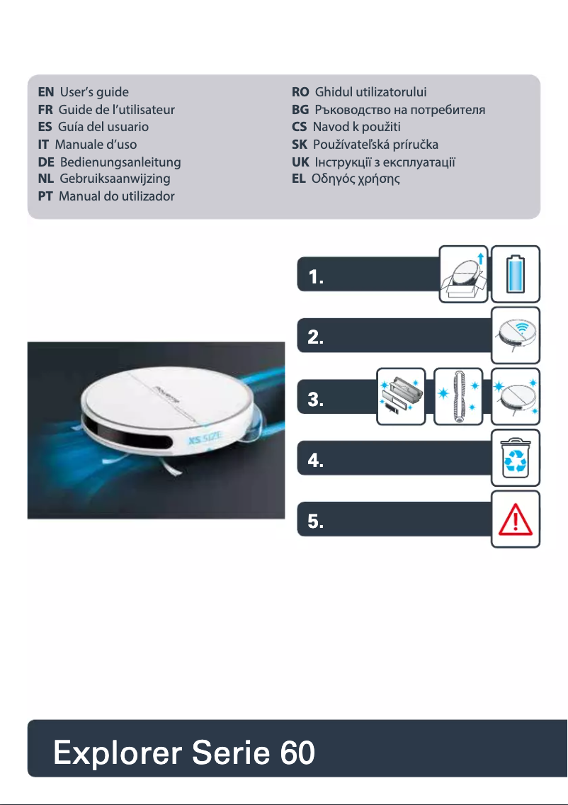 Page n°1 - Guide de démarrage rapide Rowenta Explorer Serie 60 RR7455
