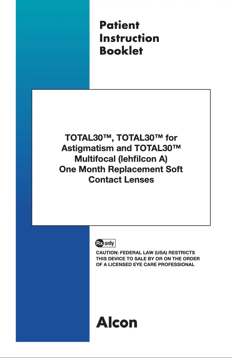 Image de la première page du manuel de l'appareil TOTAL30