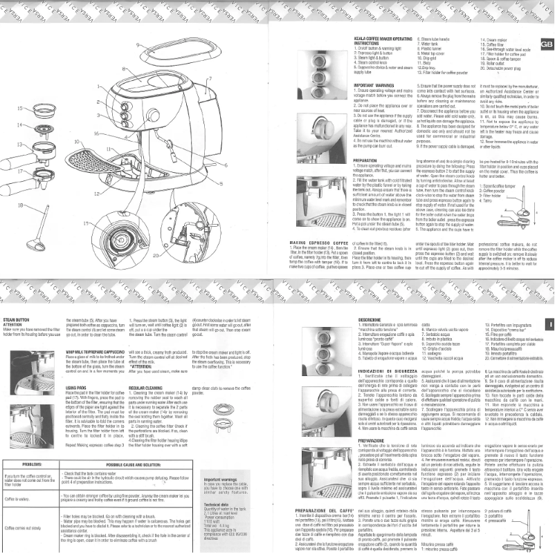 Page 1 de la notice Manuel utilisateur Viceversa Koala