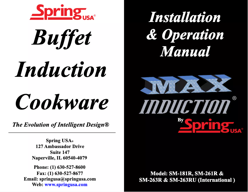 Page 1 de la notice Manuel utilisateur Spring USA SM-261C